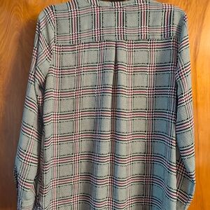 Apt. 9 Women's Plaid Button Down Shirt - Black, White, and Pink